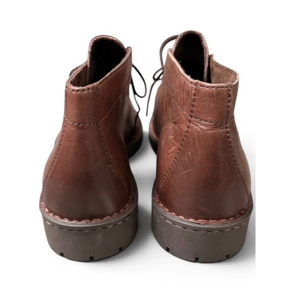 Born Chukka Boots Mens 10.5M‎ Brown Leather BM0019506 Desert Ankle Boot Crown